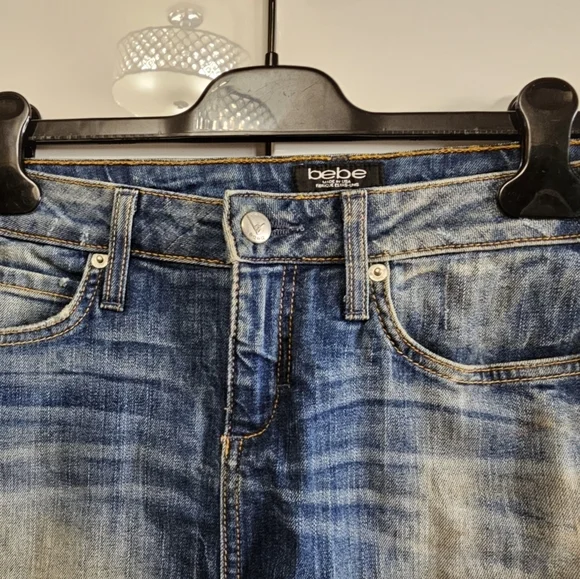 Bebe Jean Micro Mini - Picture 2 of 10